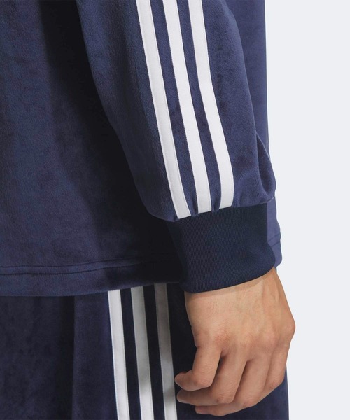 adidas(アディダス) ポロシャツ ベロア長袖ポロシャツ / アディダス adidas(アディダス) ポロシャツ ベロア長袖ポロシャツ / アディダス