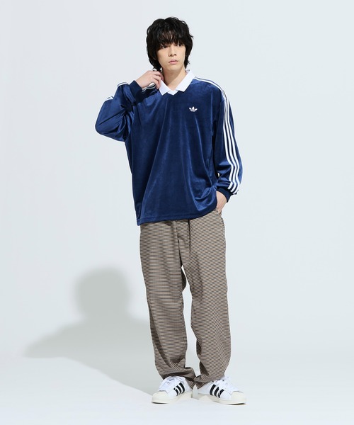 adidas（アディダス） ポロシャツ ベロア長袖ポロシャツ / アディダス