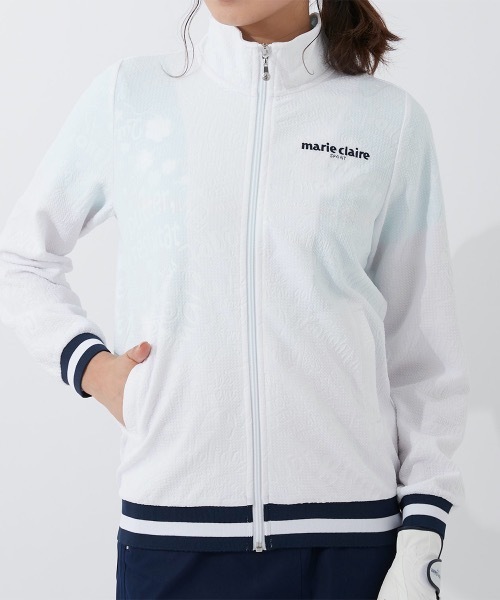 「marie claire」 ブルゾン LARGE ラベンダー レディース_画像9