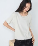 tシャツ 半袖 「forksy.」ラメリブ U...の詳細画像3