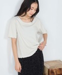 tシャツ 半袖 「forksy.」ラメリブ U...の詳細画像4