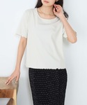 tシャツ 半袖 「forksy.」ラメリブ U...の詳細画像5