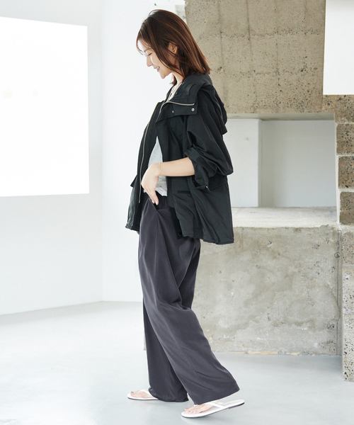 「SLOBE IENA」 パンツ 38 ベージュ レディース_画像4