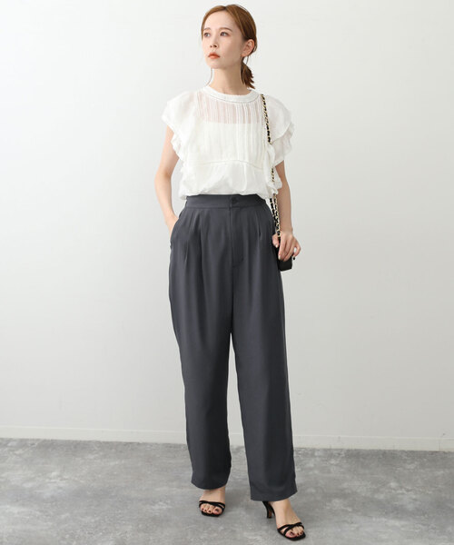 「SLOBE IENA」 パンツ 38 ベージュ レディース_画像7