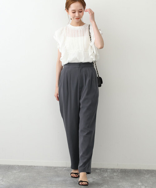 「SLOBE IENA」 パンツ 38 ベージュ レディース_画像8