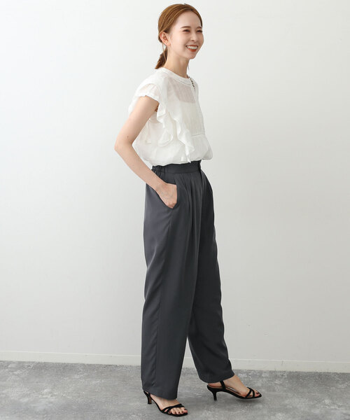 「SLOBE IENA」 パンツ 38 ベージュ レディース_画像9