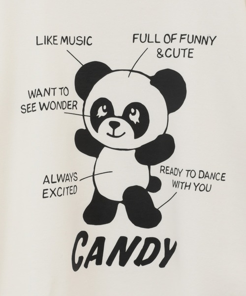 「Candy Stripper」 スウェットカットソー 2 オフホワイト レディース_画像5