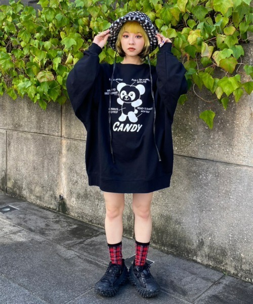 「Candy Stripper」 スウェットカットソー 2 オフホワイト レディース_画像7