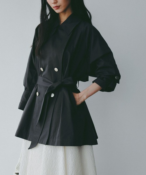 新品未使用♡apart by キンボタンミディトレンチ A part by（アパートバイ） トレンチコート コート 「Sサイス展開