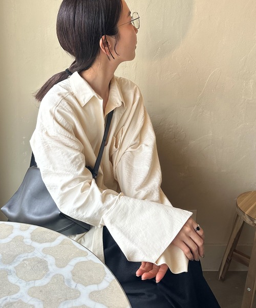 select MOCA by son」 長袖シャツ FREE グレー レディース : ZOZOTOWN