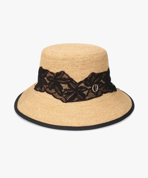 Chapeau d' O（シャポードオー） 帽子 ハット Raffia Lace Bucket
