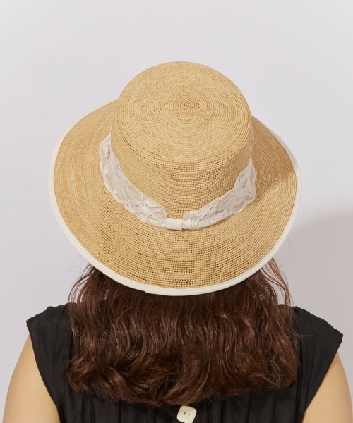 Chapeau d' O（シャポードオー） 帽子 ハット Raffia Lace Bucket