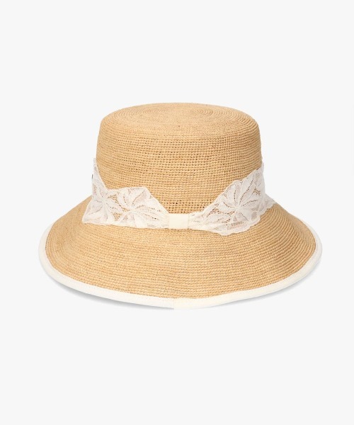 Chapeau d' O（シャポードオー） 帽子 ハット Raffia Lace Bucket