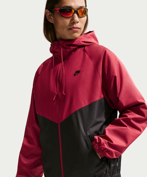 NIKE ナイキ 極美品　ナイロンジャケット　ロゴ　赤　バイカラー　完売品 NIKE - 【人気】NIKE ナイロンジャケット 完売カラーの通販 by ＊Aki