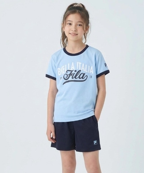 FILA(フィラ) tシャツ Tシャツ+ショートパンツ上下2点セット キッズ FILA(フィラ) tシャツ Tシャツ+ショートパンツ上下2点セット キッズ