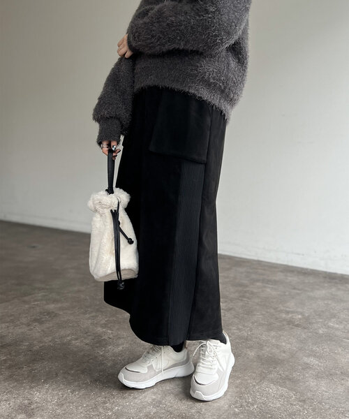 「Chez toi」 スカート FREE ブラック レディース_画像4