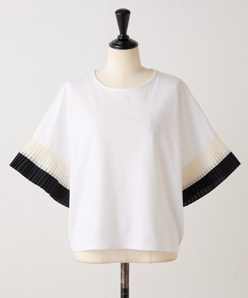 BEARDSLEY(ビアズリー) tシャツ プリーツソデカットソー レディース BEARDSLEY(ビアズリー) tシャツ プリーツソデカットソー レディース