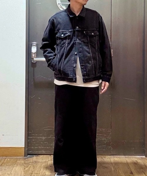 【新品】Liberaiders リラックスフィット シングル ジャケット M 黒 Levi's（リーバイス） デニムジャケット gジャン 「Levi's」リラックス