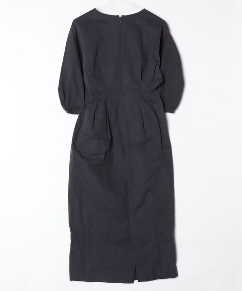 「VERMEIL par iena」 長袖ワンピース 38 ネイビー レディースの画像