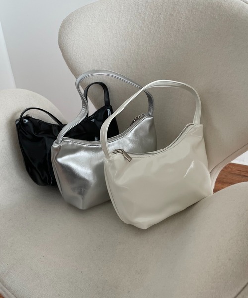 「by muni:r」 トートバッグ ONE SIZE シルバー レディース_画像6