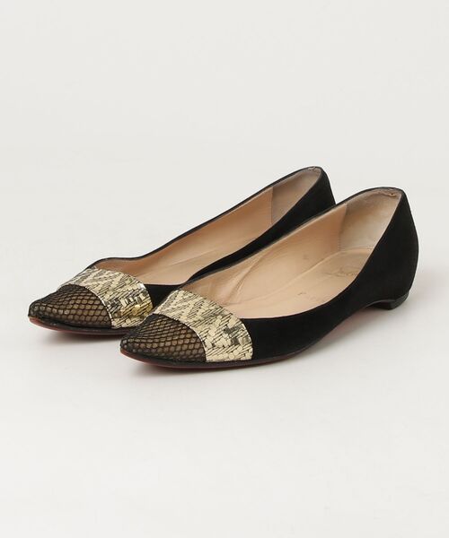 Christian Louboutin（クリスチャンルブタン） フラットパンプス 37 