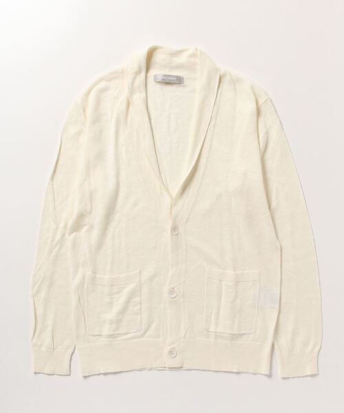 「HIGH STREET」 ニットカーディガン L アイボリー メンズ_画像2