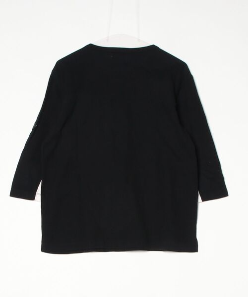 「CRIMIE」 7分袖Tシャツ L ブラック メンズ_画像2