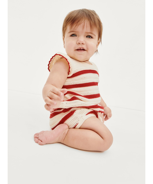 GAP（ギャップ） セットアップ クロシェ ストライプ コーデセット