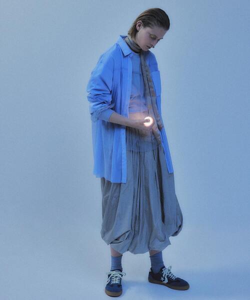 「CONVERSE TOKYO」 長袖シャツ FREE ブルー レディース_画像2