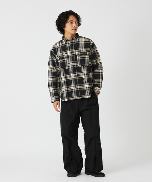 「Prentiss」 長袖シャツ MEDIUM ネイビー メンズ_画像2