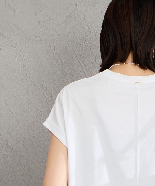 tシャツ 「MICA＆DEAL/マイカアンドディール」 フレンチスリーブ フォトプリントTシャツ レディースの画像