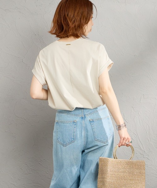 tシャツ 「MICA＆DEAL/マイカアンドディール」 フレンチスリーブ フォトプリントTシャツ レディースの画像