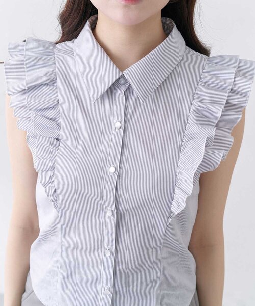 Belle Charme Ribbon Polo Knit オフホワイト Belle Charme】Ribbon