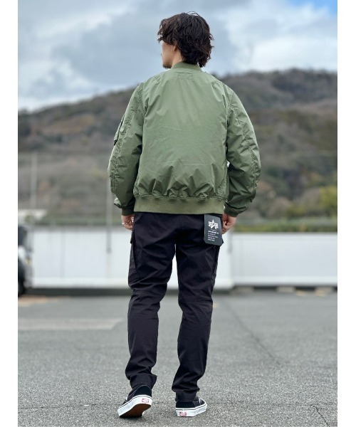 「Alpha Industries」 カーゴパンツ X-LARGE ブラック メンズ_画像8