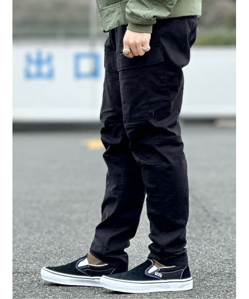 「Alpha Industries」 カーゴパンツ X-LARGE ブラック メンズ_画像9