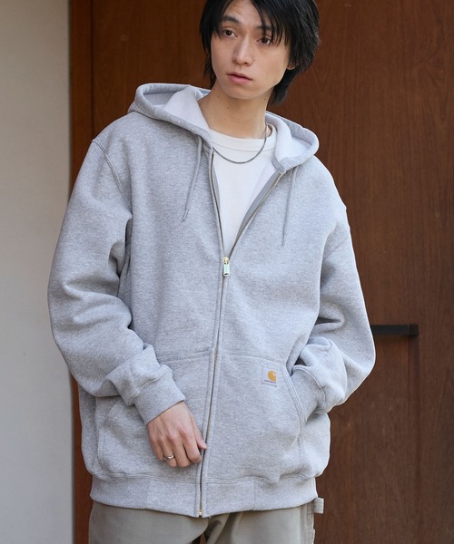 carhartt ジップパーカー　グレー系 Carhartt（カーハート） ジップアップパーカー L グレー メンズ