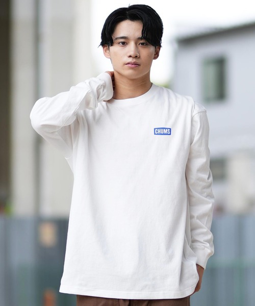 CHUMS（チャムス） 長袖Tシャツ X-LARGE ホワイト メンズ : ZOZOTOWN