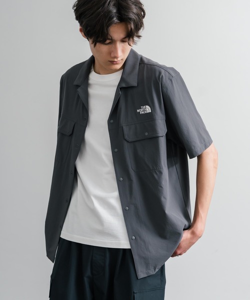 [新品未使用品]THE NORTH FACE 半袖シャツ XL 黒 グレー THE NORTH FACE（ザ ノースフェイス） ノースフェイス シャツ 半袖
