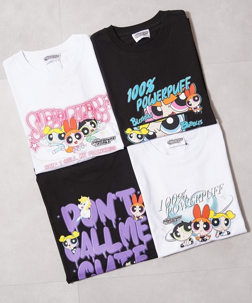 tシャツ 半袖 POWERPUFF GIRLS / パワーパフ ガールズ オーバーサイズ