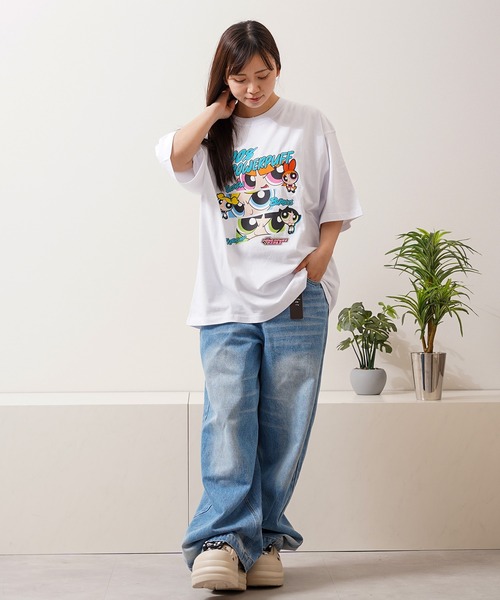tシャツ 半袖 POWERPUFF GIRLS / パワーパフ ガールズ オーバーサイズ