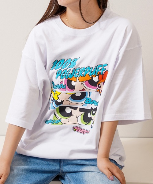 tシャツ 半袖 POWERPUFF GIRLS / パワーパフ ガールズ オーバーサイズ