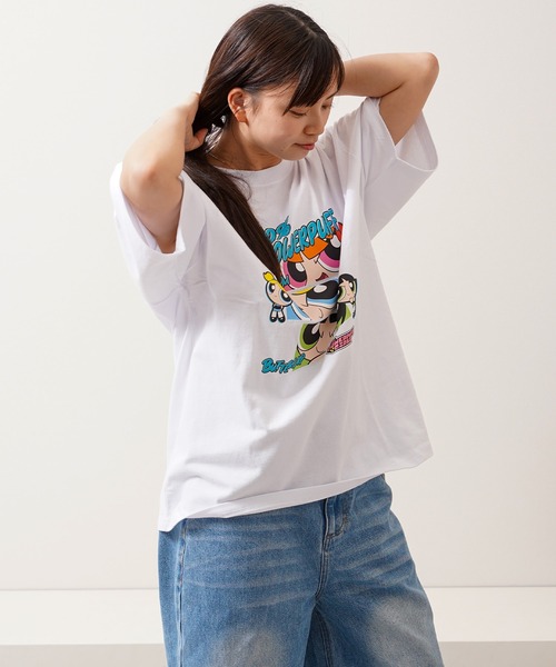 tシャツ 半袖 POWERPUFF GIRLS / パワーパフ ガールズ オーバーサイズ