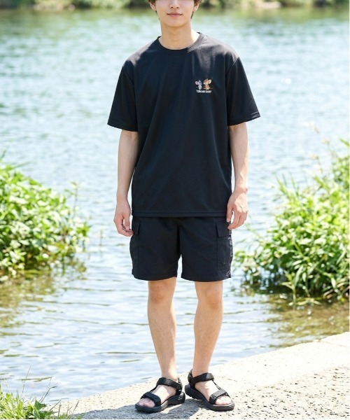 tシャツ 速乾 「TOM＆JERRY/トムとジェリー」キャラクターワンポイント