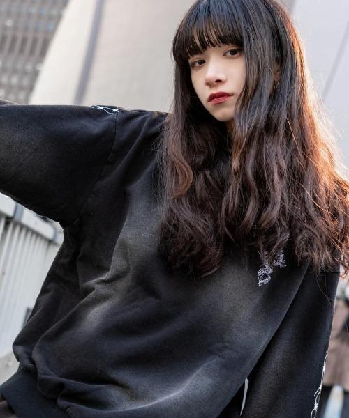 gibous トレーナー スウェット gibous/ギボス/snake cross trainer