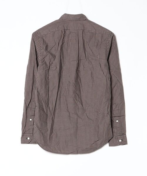 「INDIVIDUALIZED SHIRTS」 チェック柄長袖シャツ - ブラウン レディース_画像2