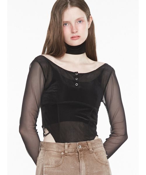 SORIN（ソリン） tシャツ Sheer Sleeves Bodysuit / シアースリーブ