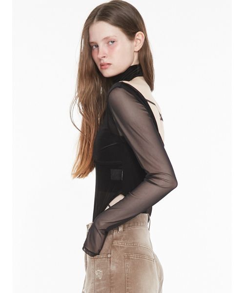 SORIN（ソリン） tシャツ Sheer Sleeves Bodysuit / シアースリーブ