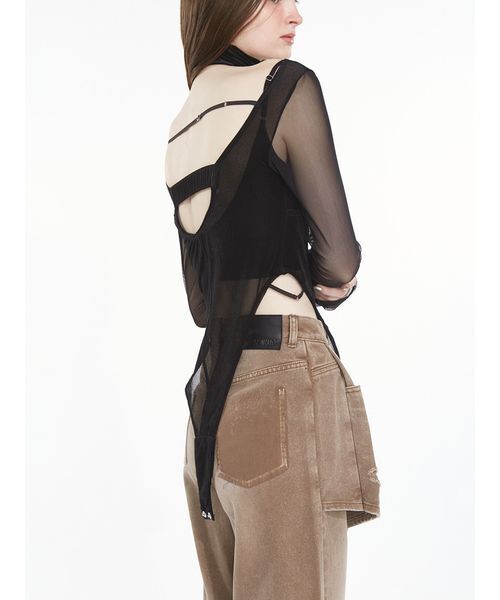 SORIN（ソリン） tシャツ Sheer Sleeves Bodysuit / シアースリーブ