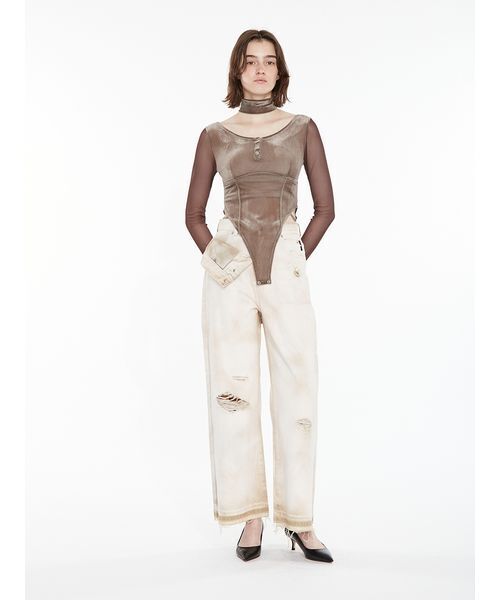 SORIN（ソリン） tシャツ Sheer Sleeves Bodysuit / シアースリーブ