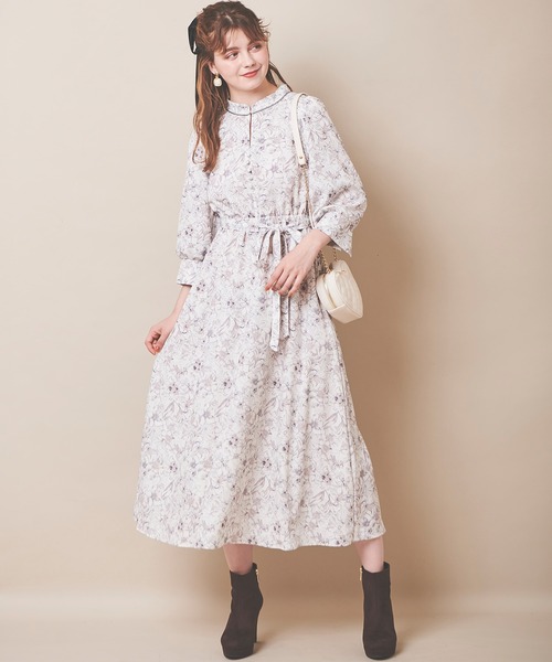「31 Sons de mode」 7分袖ワンピース 38 ピンク レディース_画像2